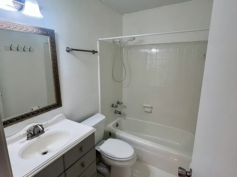 Guest bath with storage closet