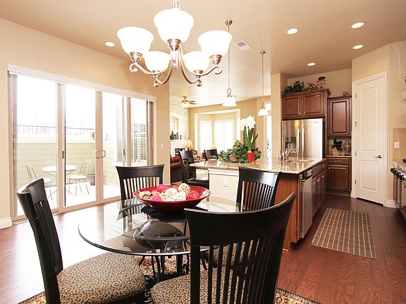 Private patio off kitchen