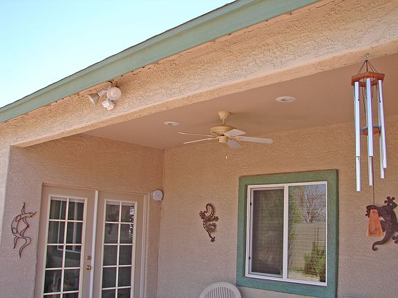 Back covered patio