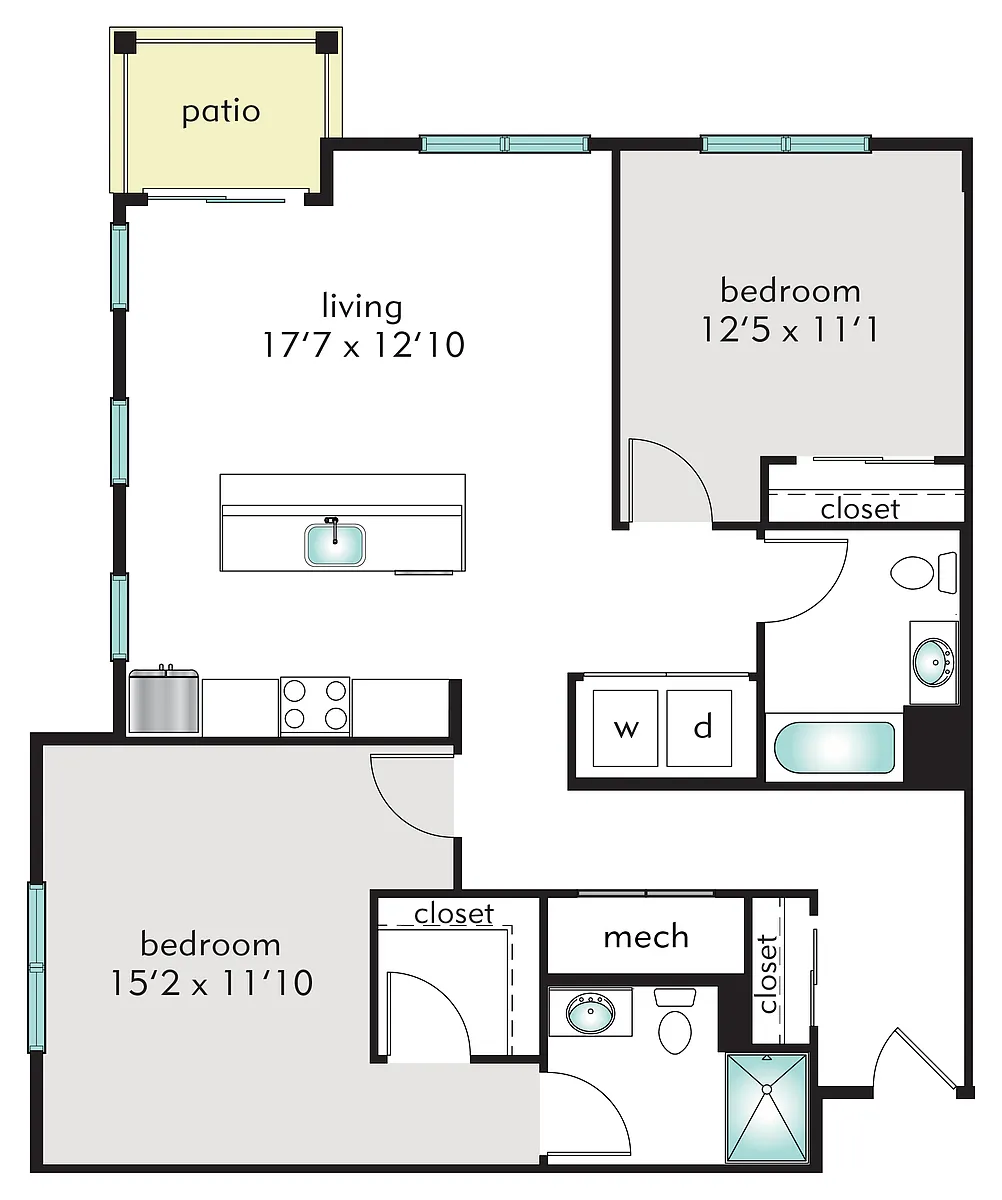 Floor plan 2C