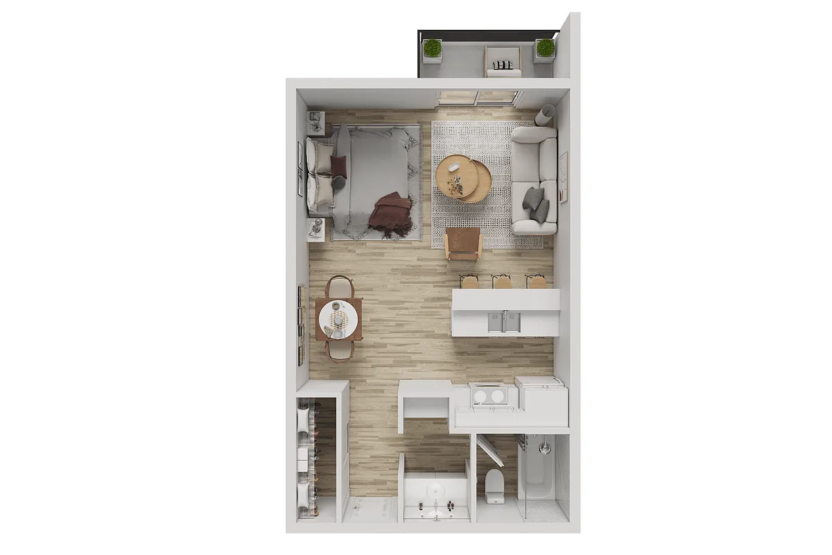 Floor plan Studio Platinum
