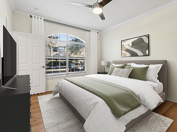 Renovated Package I bedroom with hard surface flooring