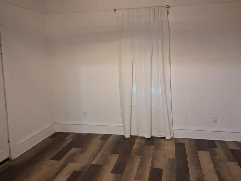 front bedroom from French door view 10 foot tall walls