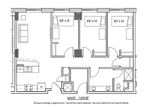 Floor plan Style D1