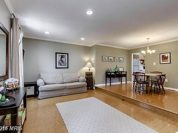 Gracious living room with high ceilings