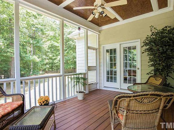 relaxing screen porch