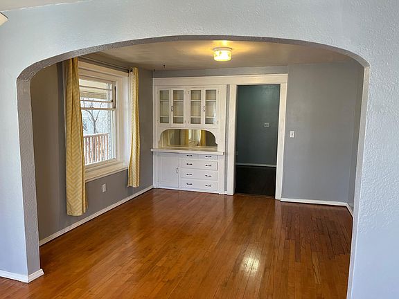 Front room with built in hutch