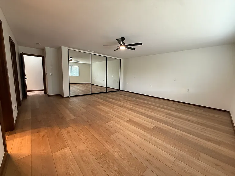 Huge primary suite with 2 closets (one walk in with a SAUNA, and one wall closet with mirrored doors), attached to a spa like bathroom!