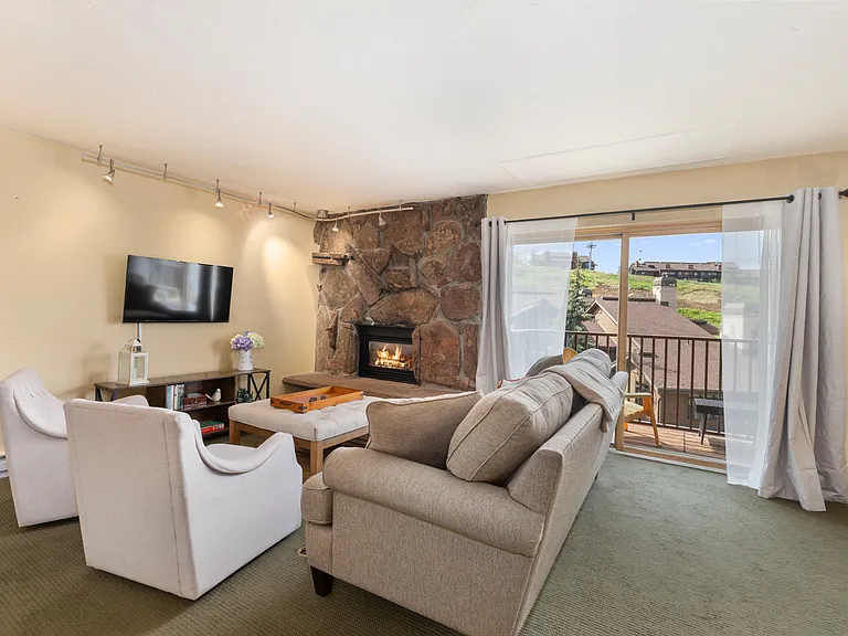 Gas Fireplace | Cozy Living Room | Scenic View