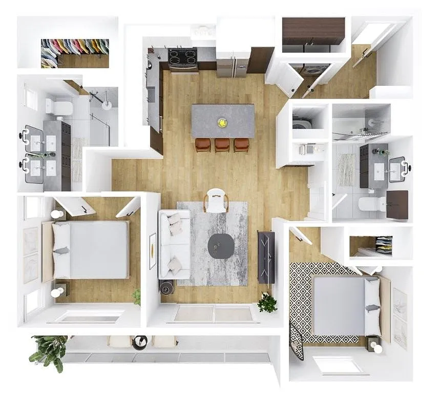 Floor plan 2X2 C