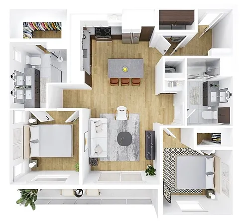 Floor plan 2X2 C