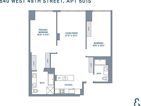 2nd image of 540 W 49th St #501S