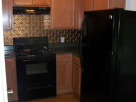 Kitchen stove and refrigerator