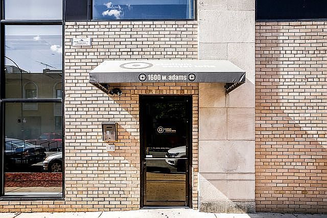 Building entrance on Adams