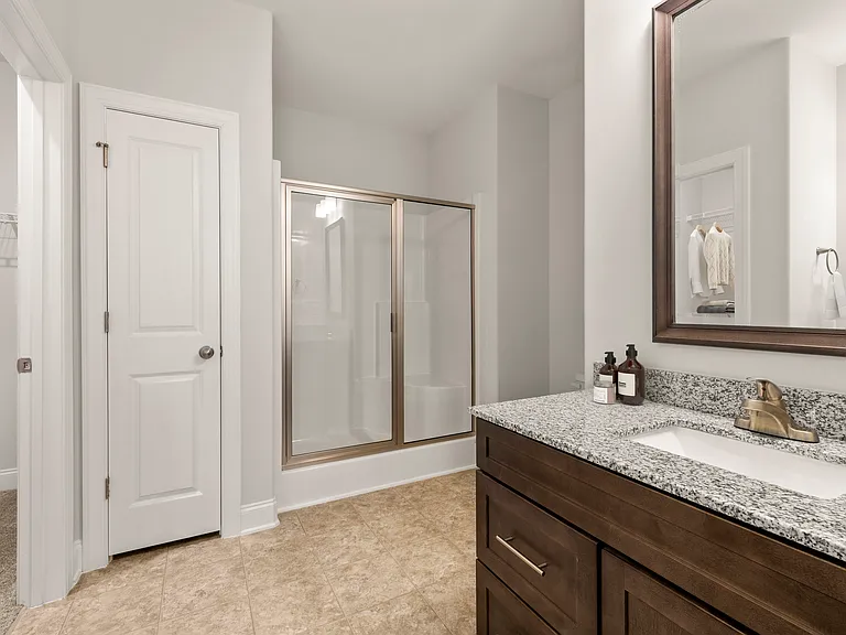Bright, clean bathrooms made for daily ease