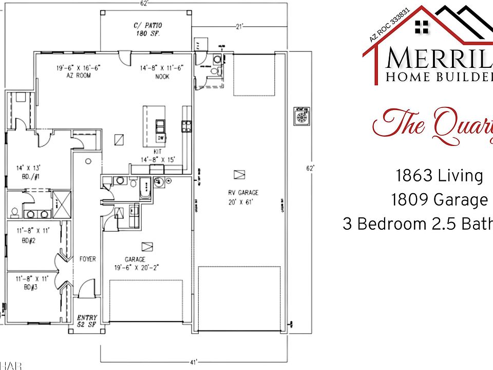 2nd image of 1863 The Quartz On Your Lot Plan