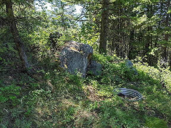 Fire ring ready for s'mores!