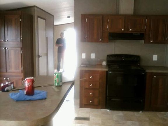 Empty Kitchen, stove, pantry