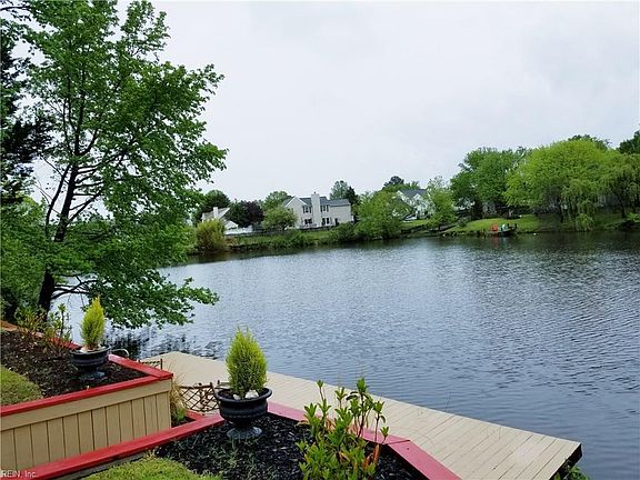 Very serene backyard. Water view from large deck & landscaped backyard.