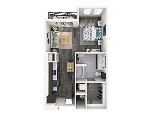 Floor plan Studio E1A