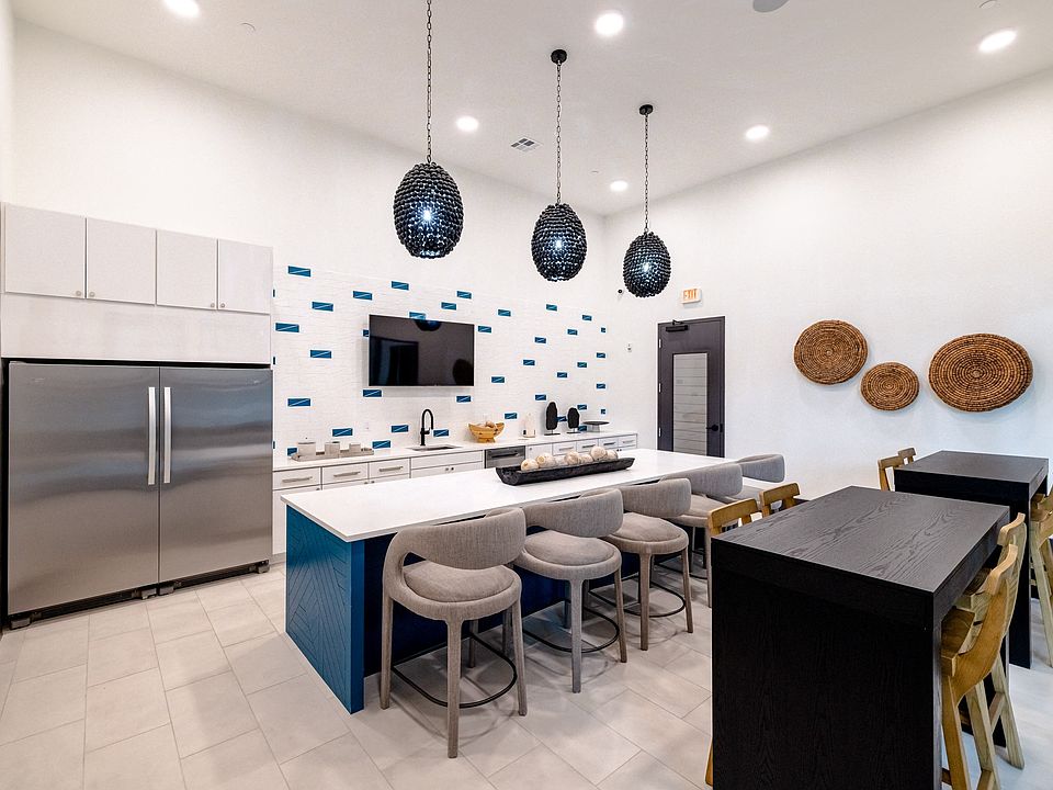 Clubhouse Kitchens with Lounging Areas