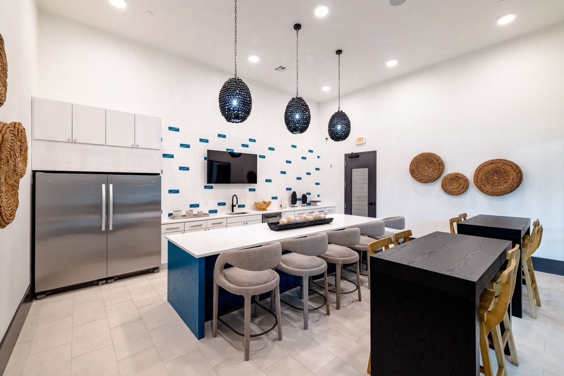 Clubhouse Kitchens with Lounging Areas