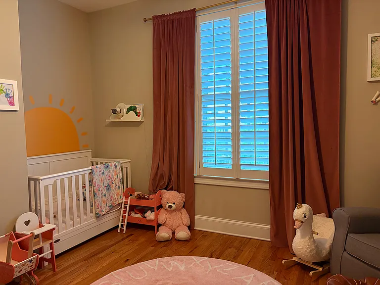 Bright bedroom on the right of the landing