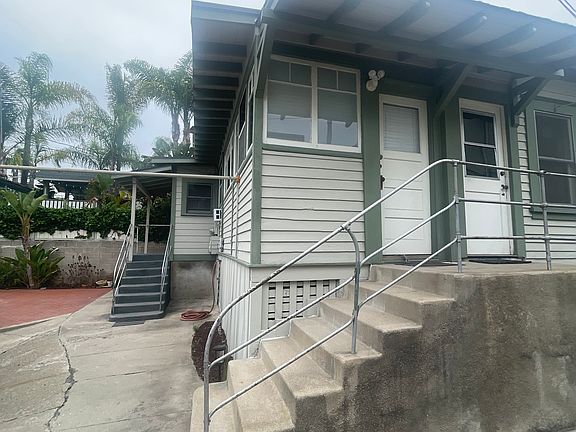 Front door and back entrance