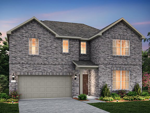 The Albany, a two-story home with 2-car garage, shown with Home Exterior 33