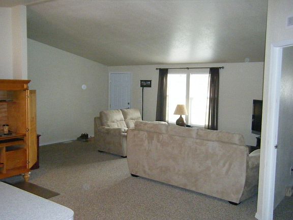 Living room looking at the front door