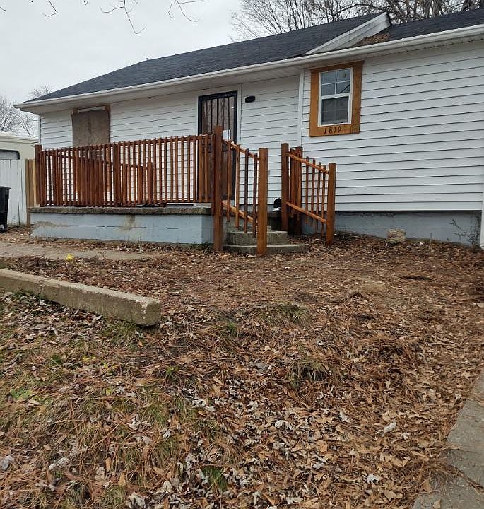 Freshly painted exterior and porch