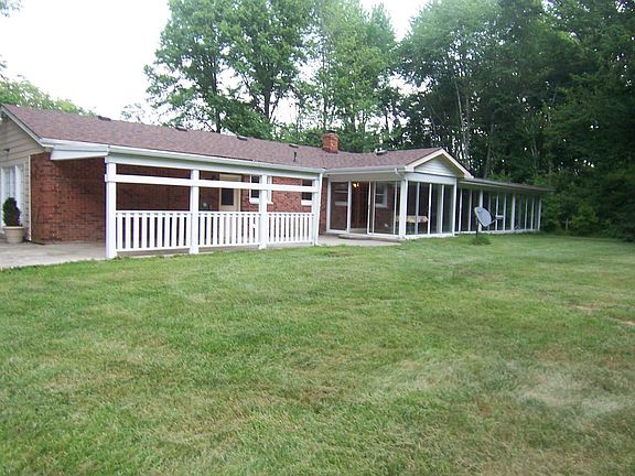 Sunroom and cover porch on rear
