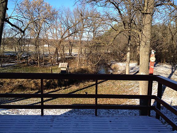 Deck overlooking fly creek