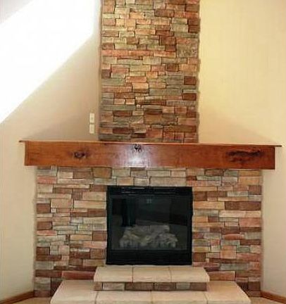 Stone Fireplace
