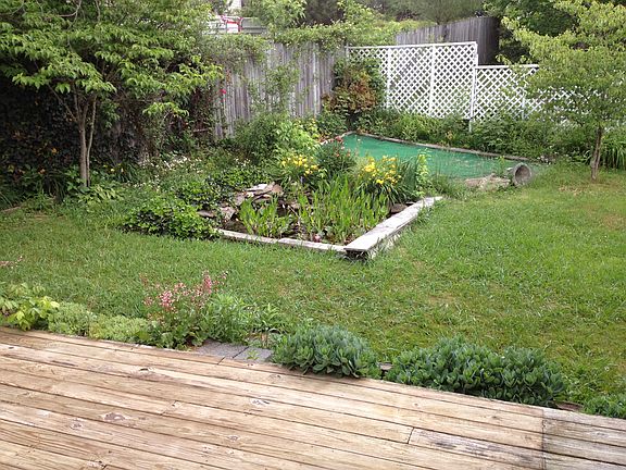 fish pond off back deck