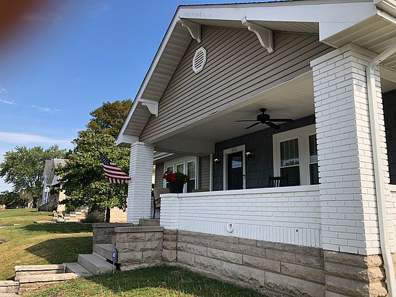 Spacious front porch