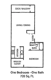 Floor plan 1 Bedroom