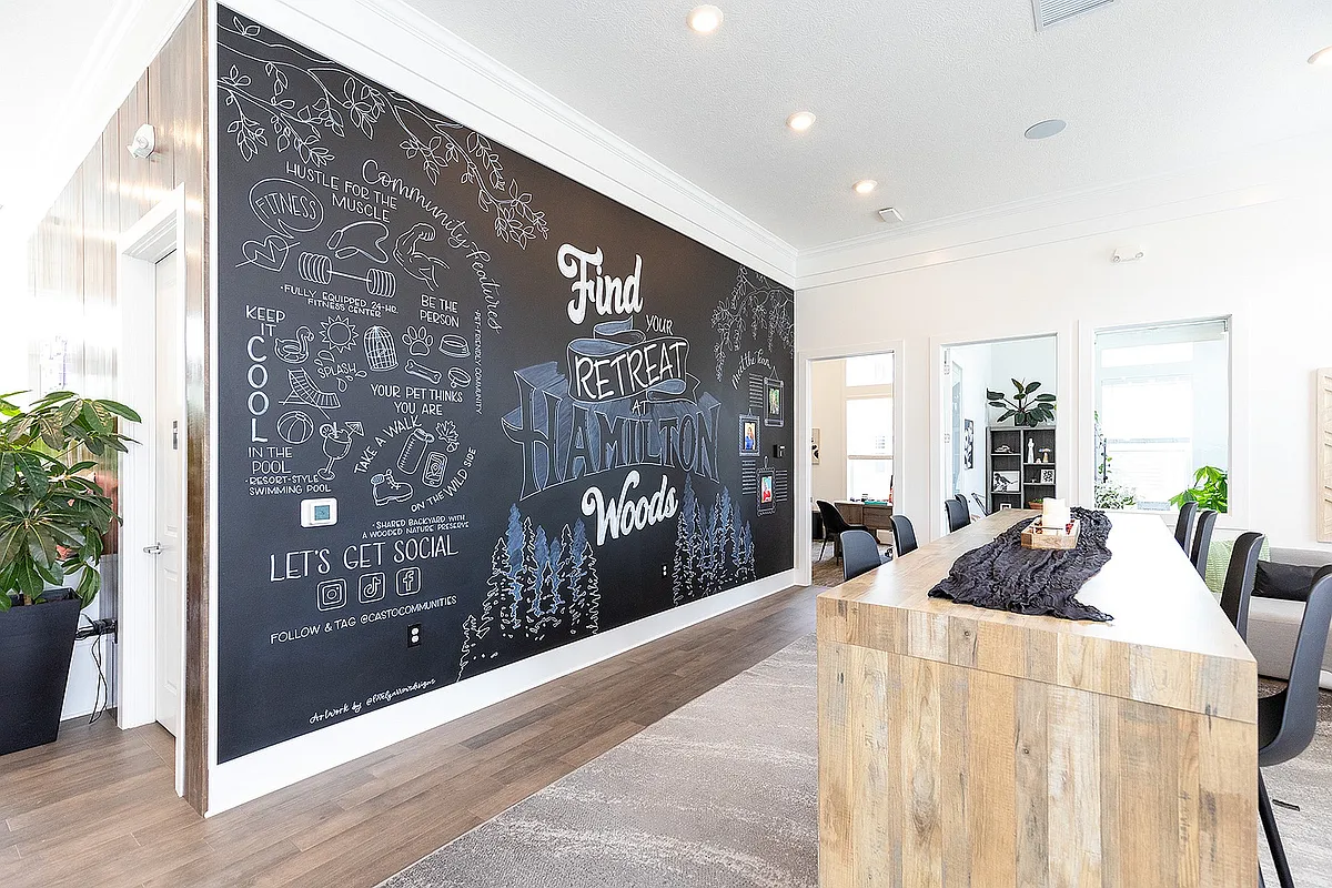 Clubhouse Mural - Hamilton Woods