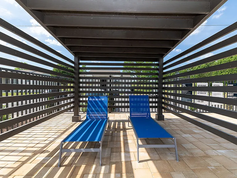Poolside lounge seating