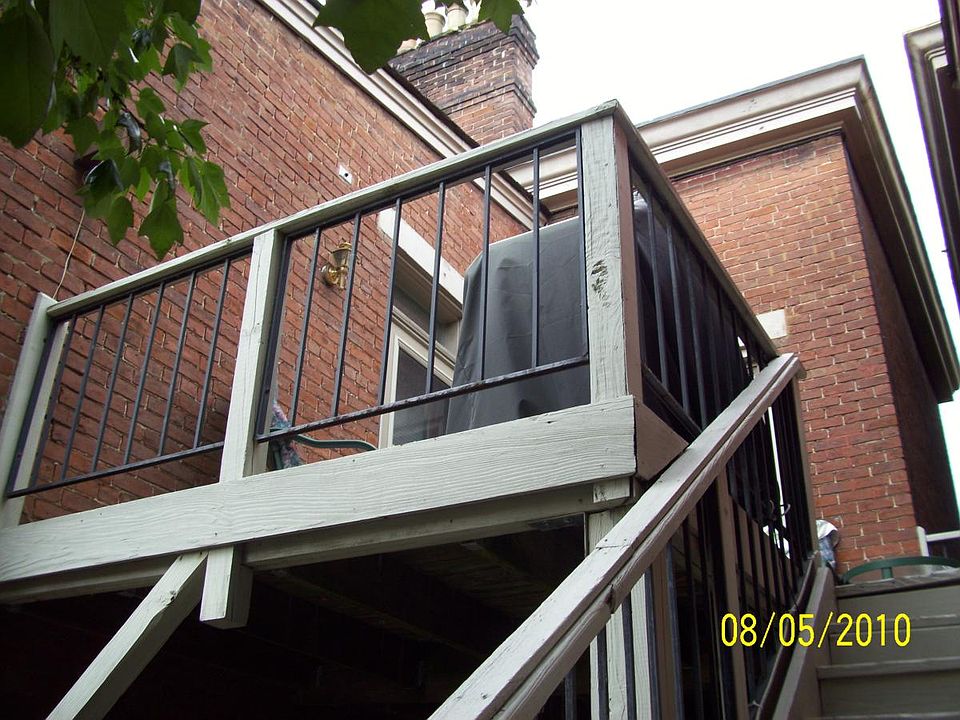 Deck to front door.