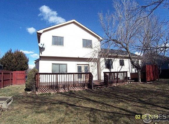 South facing back deck