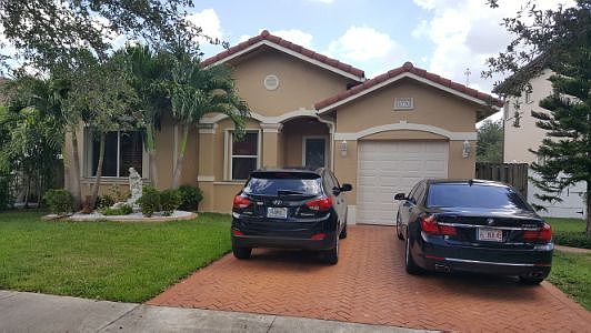2 car driveway/1 car garage.