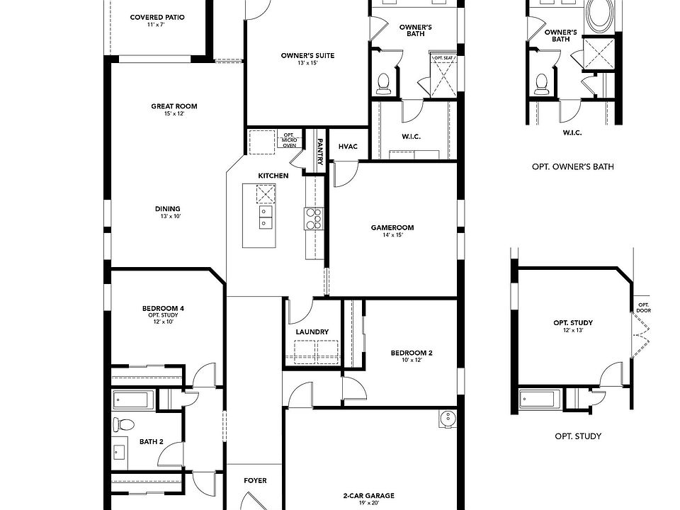 Explore luxury residential architecture with Merritt II s elegant single-family home floor plan feat