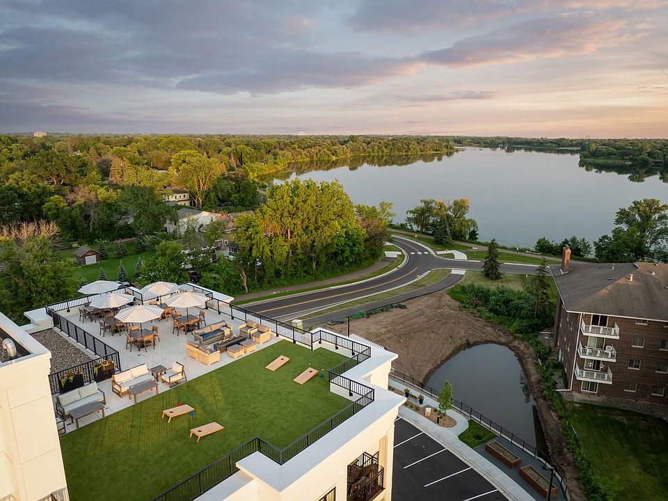 View of Lake Phalen from Rooftop Terrace.