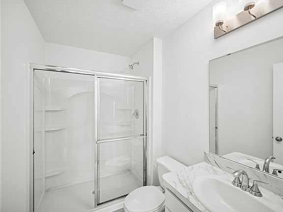 Primary bath with chrome accents