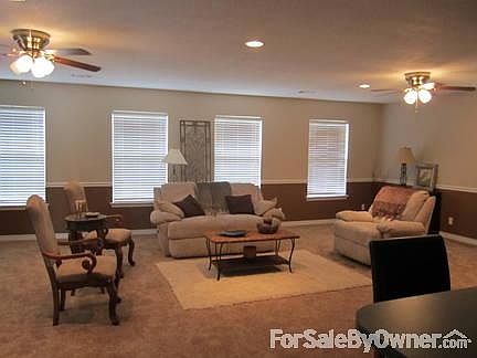 Large addition
						:
						Neutral colors, new ceiling fans and carpet - picture yourself living here.