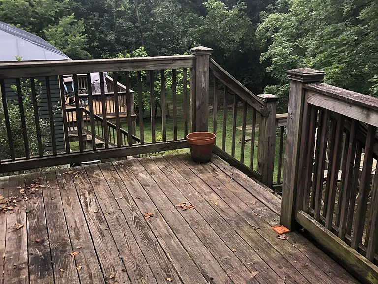 Back deck looking east