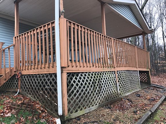 side view of covered porch