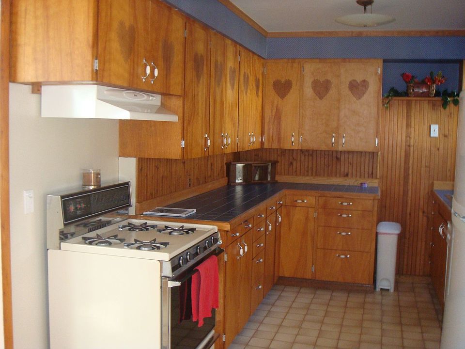 Kitchen with ample storage and counter space.