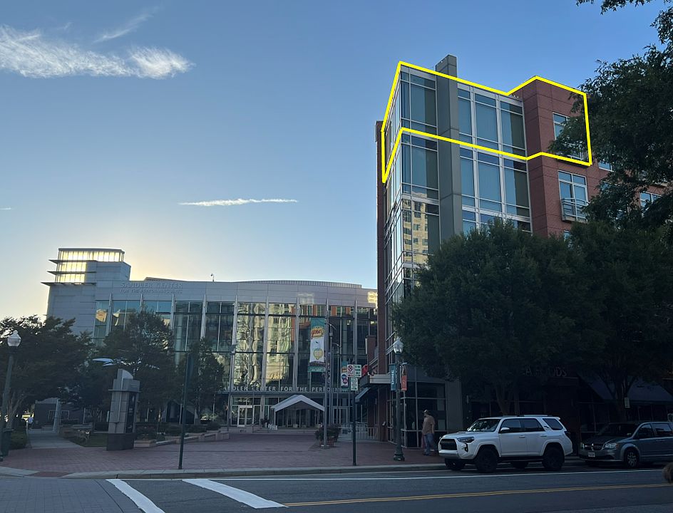 Outside across the street with loft space outlined